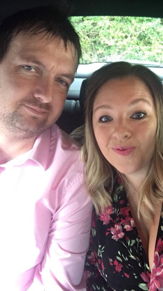 Hayley and Paul in the car